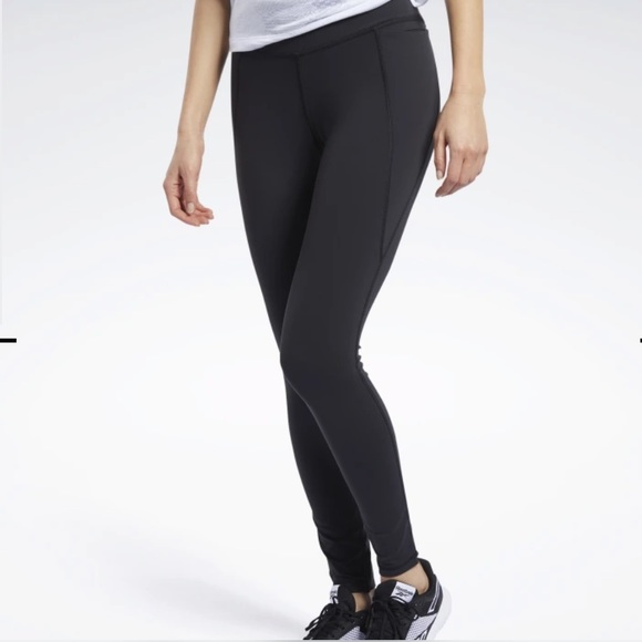 REEBOK LUX 2 LEGGINGS - SMALL - BLACK - Picture 2 of 12